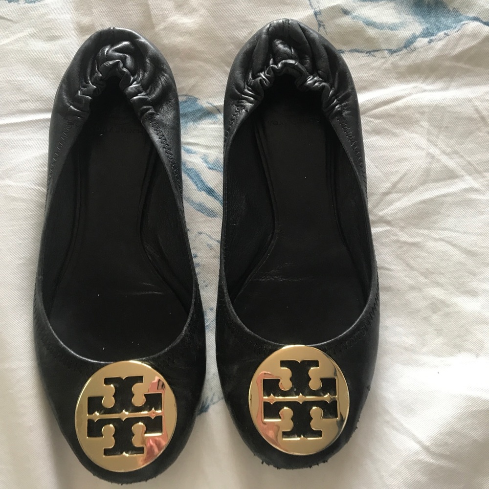 Tory Burch Flats 8.5 Black